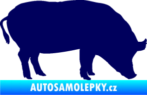 Samolepka Prase 004 pravá tmavě modrá