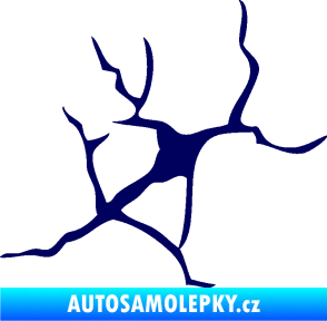 Samolepka Prasklina 004 tmavě modrá