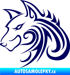 Samolepka Predator tattoo 001 levá tmavě modrá