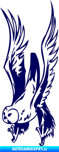 Samolepka Predators 019 levá sova tmavě modrá