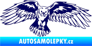 Samolepka Predators 077 pravá sova tmavě modrá