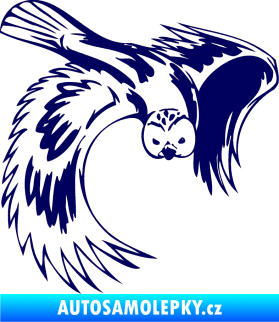 Samolepka Predators 085 pravá sova tmavě modrá