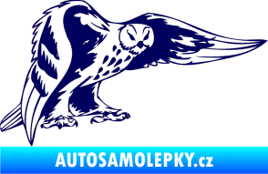 Samolepka Predators 094 pravá sova tmavě modrá
