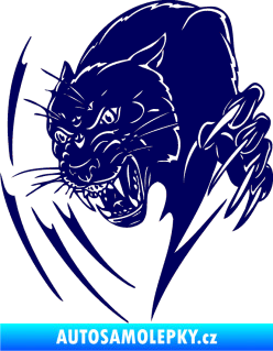 Samolepka Predators 111 levá puma tmavě modrá