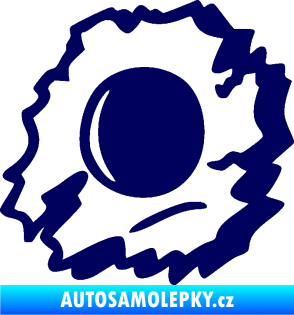 Samolepka Průstřel 002 levá tmavě modrá