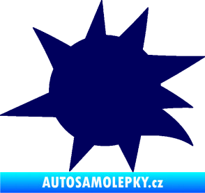 Samolepka Průstřel 004 levá tmavě modrá