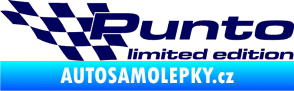 Samolepka Punto limited edition levá tmavě modrá