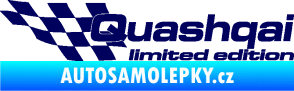 Samolepka Quashqai limited edition levá tmavě modrá