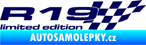 Samolepka R19 limited edition pravá tmavě modrá