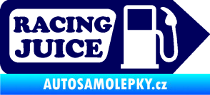 Samolepka Racing juice symbol tankování tmavě modrá