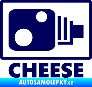 Samolepka Radar cheese tmavě modrá