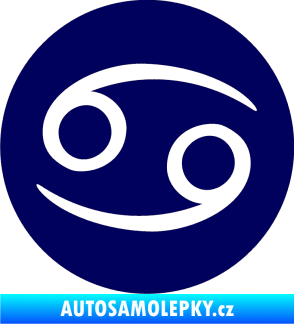 Samolepka Rak 001 - horoskop tmavě modrá