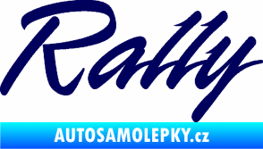 Samolepka Rally nápis tmavě modrá