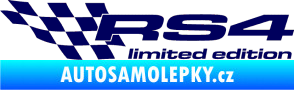 Samolepka RS4 limited edition levá tmavě modrá