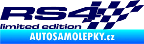 Samolepka RS4 limited edition pravá tmavě modrá