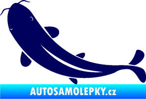 Samolepka Ryba 001 levá tmavě modrá