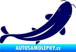 Samolepka Ryba 001 pravá tmavě modrá