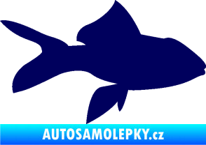 Samolepka Ryba 002 pravá tmavě modrá