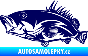 Samolepka Ryba 004 levá tmavě modrá