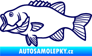 Samolepka Ryba 015 levá tmavě modrá