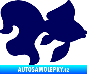 Samolepka Ryba 019 pravá závojnatka tmavě modrá