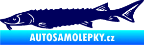 Samolepka Ryba 020 levá jeseter tmavě modrá