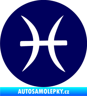 Samolepka Ryby 001 - horoskop tmavě modrá
