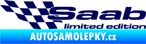 Samolepka Saab limited edition levá tmavě modrá