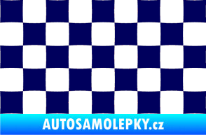 Samolepka Šachovnice 002 tmavě modrá