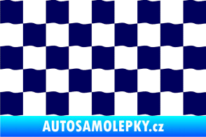 Samolepka Šachovnice 003 tmavě modrá