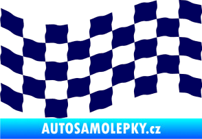 Samolepka Šachovnice 008 tmavě modrá