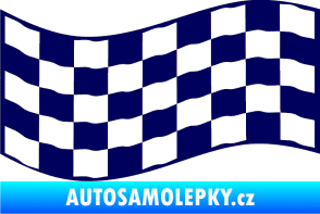 Samolepka Šachovnice 011 tmavě modrá