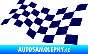 Samolepka Šachovnice 014 tmavě modrá