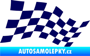Samolepka Šachovnice 015 tmavě modrá