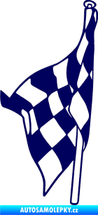 Samolepka Šachovnice 058 tmavě modrá