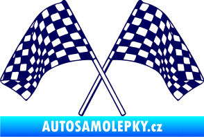 Samolepka Šachovnice 064 tmavě modrá