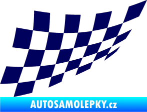 Samolepka Šachovnice 080 tmavě modrá