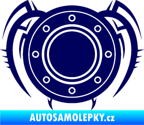 Samolepka Samolepka na víčko od nádrže 001 tmavě modrá