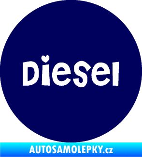 Samolepka Samolepka na víčko od nádrže 006 diesel tmavě modrá