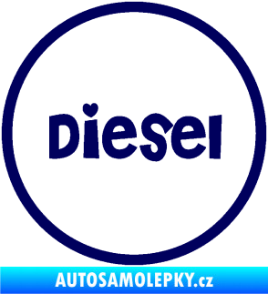 Samolepka Samolepka na víčko od nádrže 007 diesel tmavě modrá