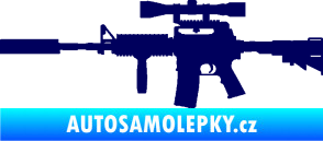 Samolepka Samopal 006 levá tmavě modrá