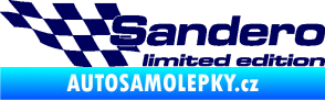 Samolepka Sandero limited edition levá tmavě modrá