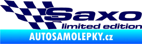 Samolepka Saxo limited edition levá tmavě modrá