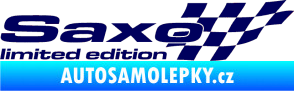 Samolepka Saxo limited edition pravá tmavě modrá
