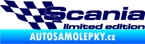 Samolepka Scania limited edition levá švestkově modrá