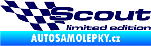 Samolepka Scout limited edition levá tmavě modrá