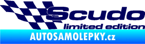 Samolepka Scudo limited edition levá tmavě modrá