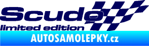 Samolepka Scudo limited edition pravá tmavě modrá