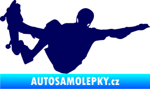 Samolepka Skateboard 007 pravá tmavě modrá