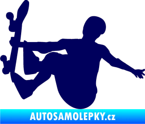 Samolepka Skateboard 008 levá tmavě modrá